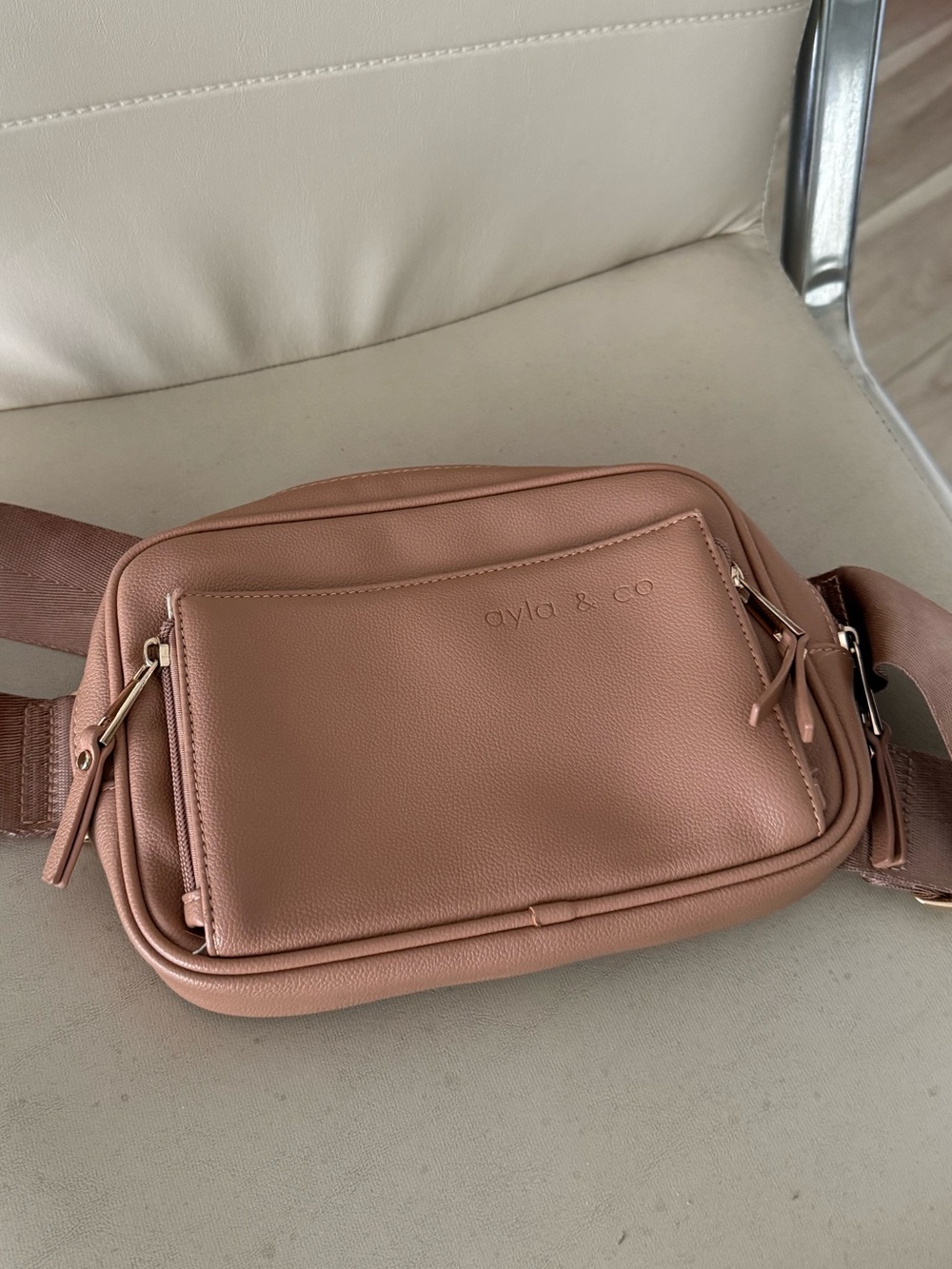 Ayda & Co Blush Pink Crossbody Bag